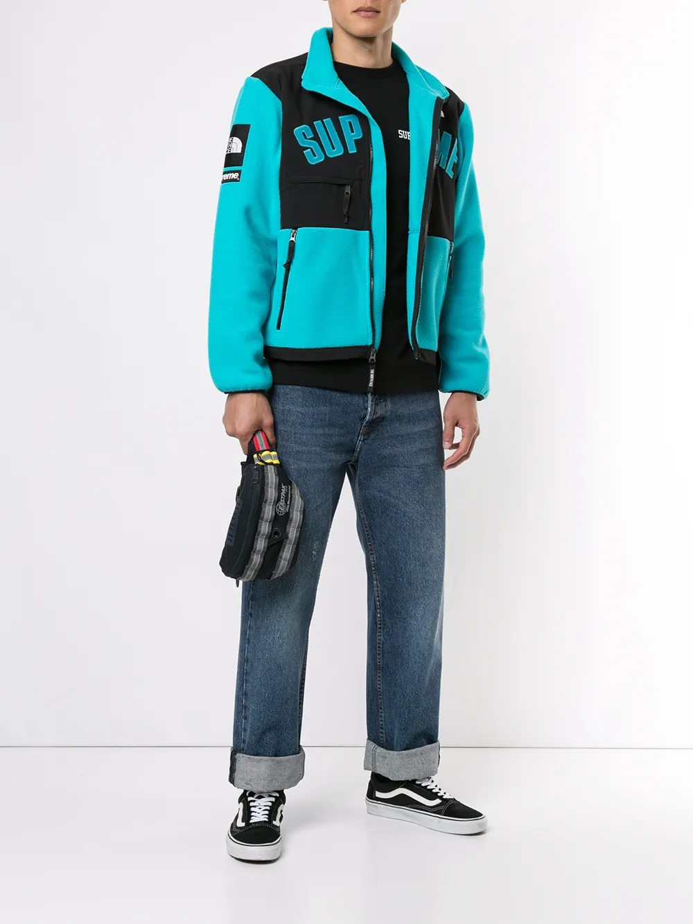 国会L supreme TNF Denali Fleece Jacket teal ブルゾン