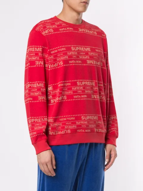 supreme jacquard crewneck