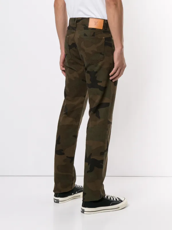 Supreme Louis Vuitton X Supreme Camo Jeans | Green | FARFETCH