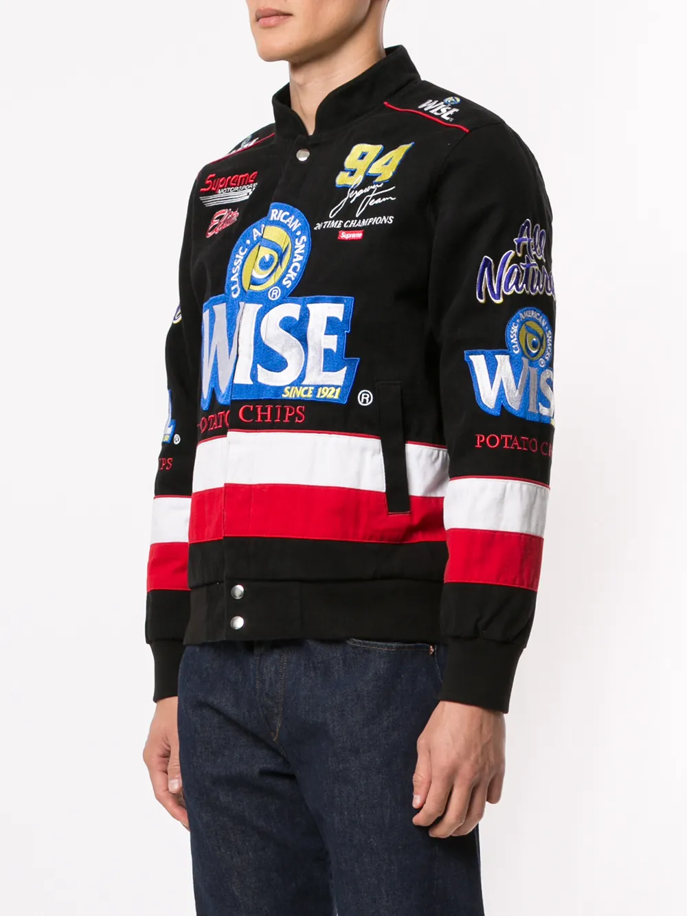 supreme wise racing jacket