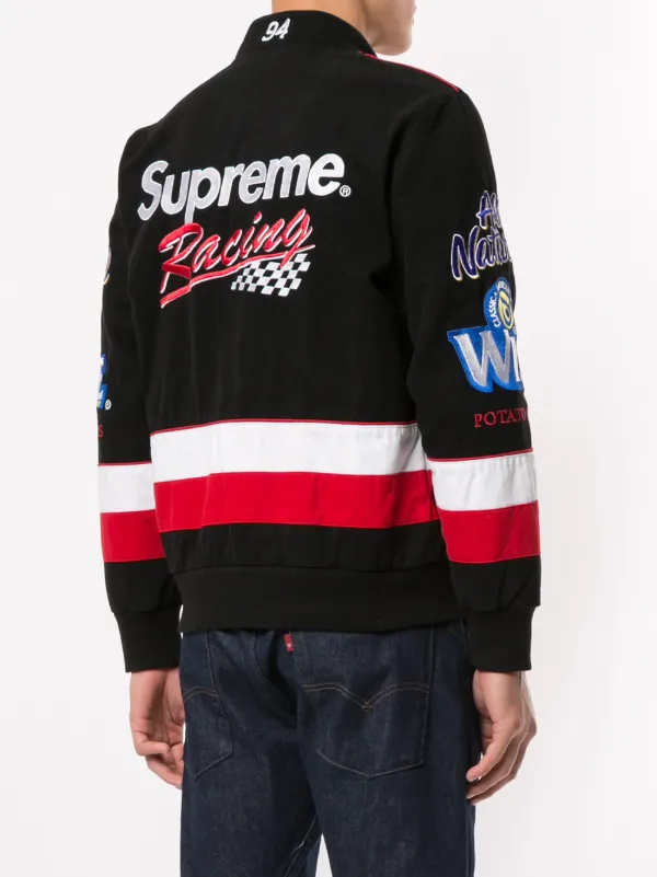 supreme wise racing jacket