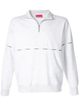 supreme piping half zip
