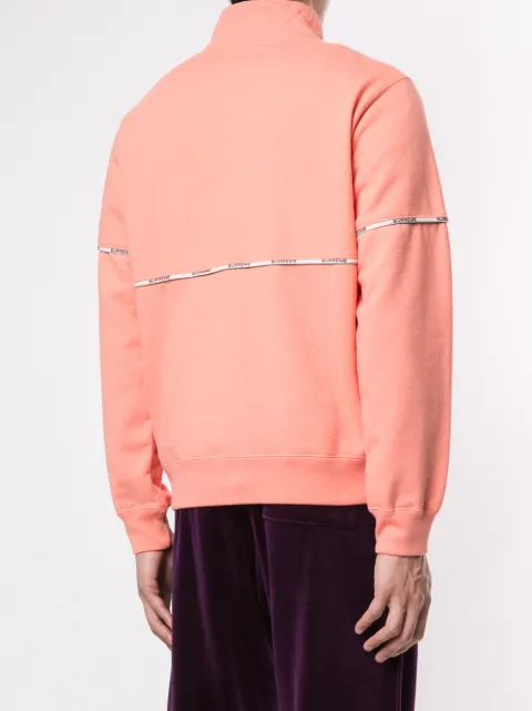 supreme piping half zip