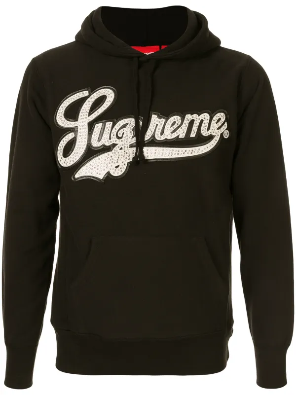 supreme script logo hoodie