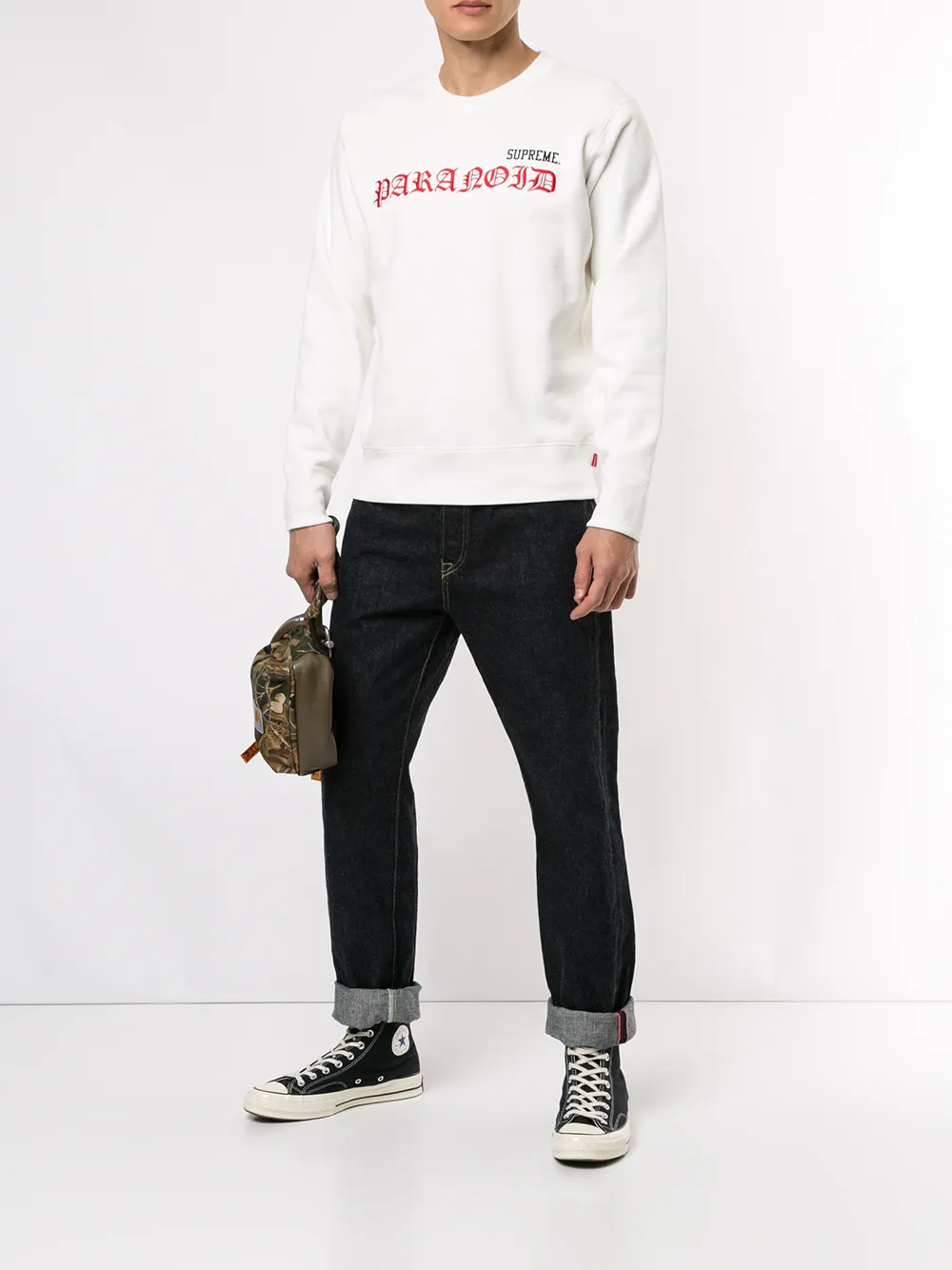 фото Supreme толстовка с логотипом