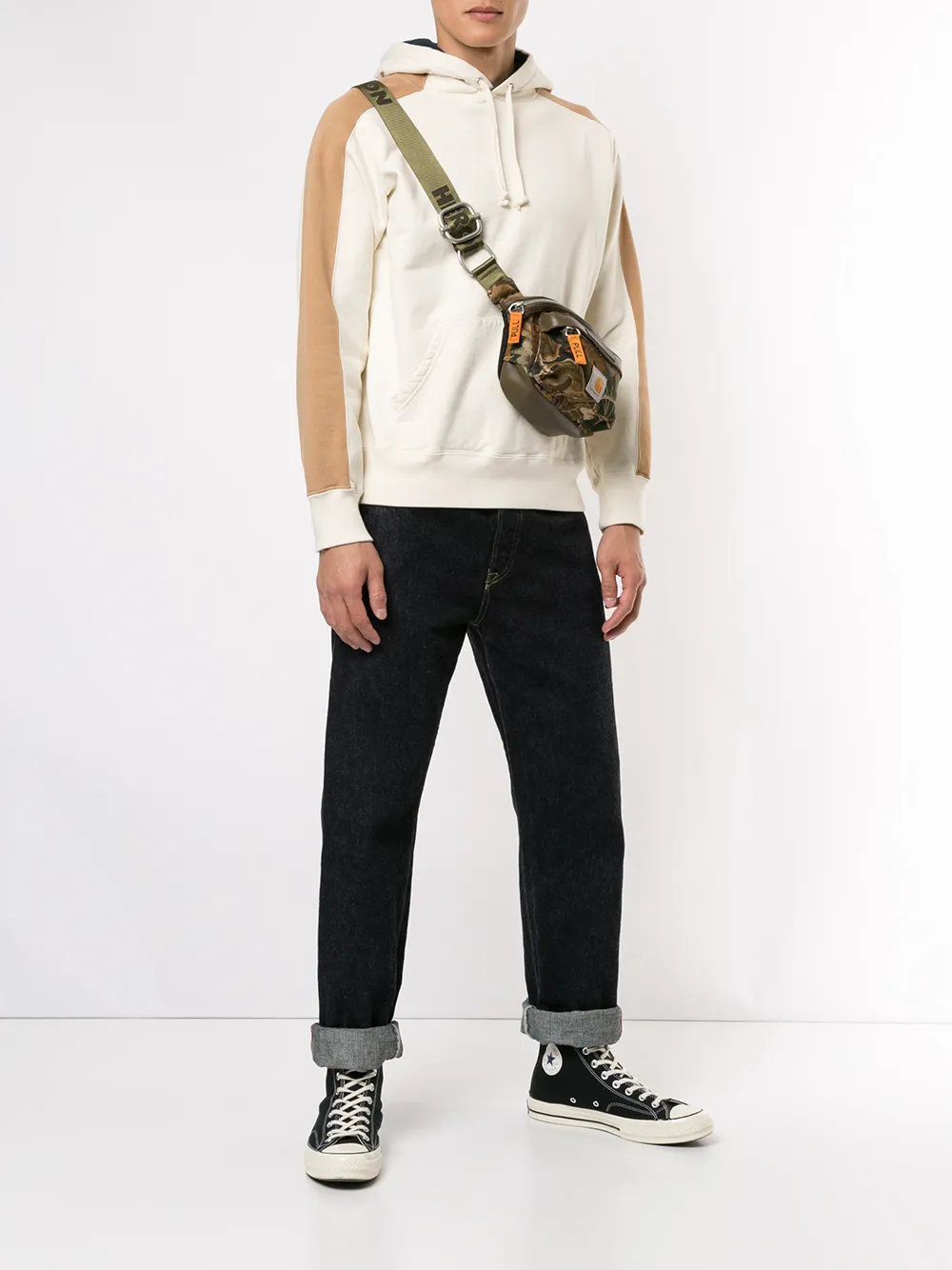 фото Supreme толстовка с капюшоном и вставками