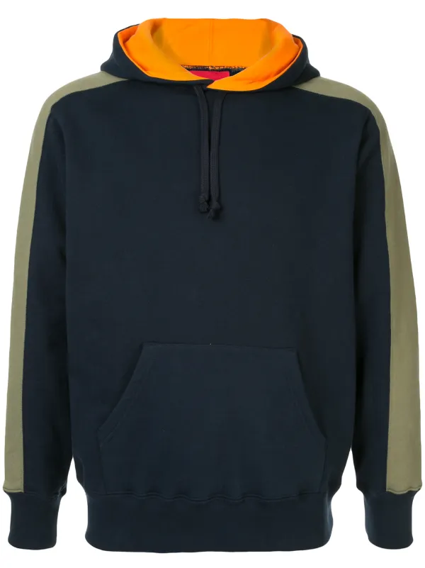 Supreme panelled hooded sweatshirt clearance