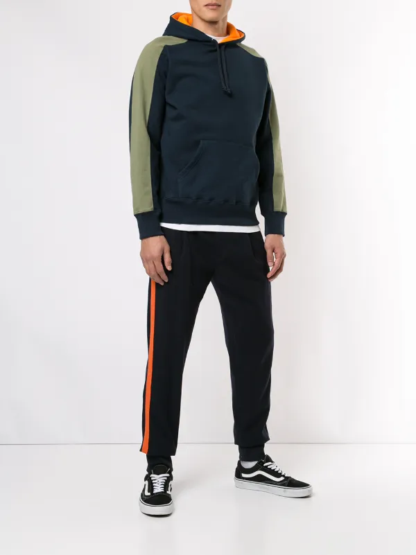 supreme paneled hooded sweatshirt