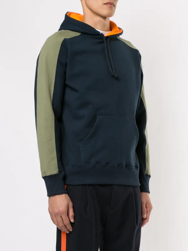 supreme panelled hooded sweatshirt