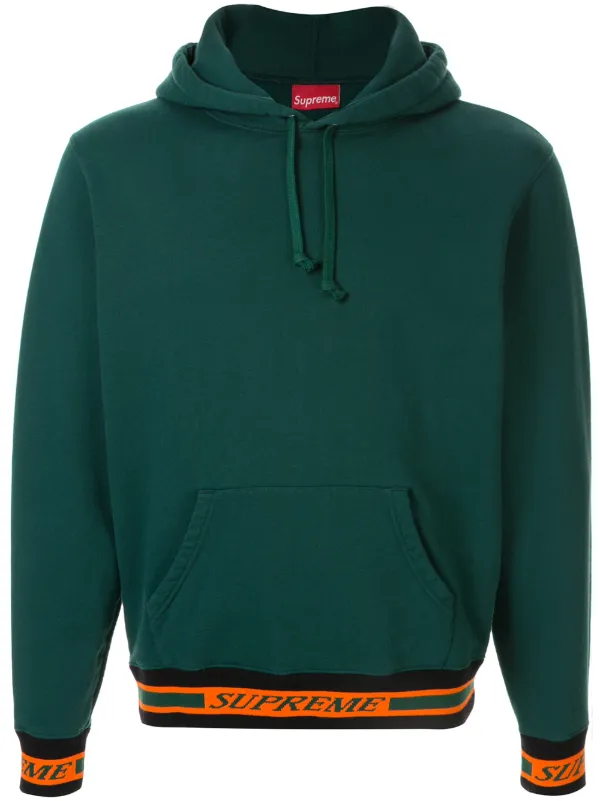 supreme rib hooded sweatshirt