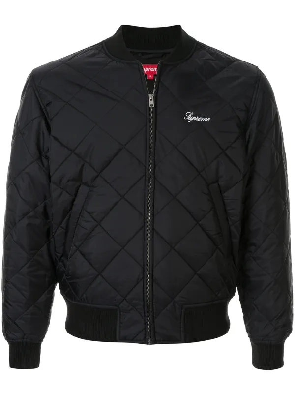supreme quilted lace bomber jacket