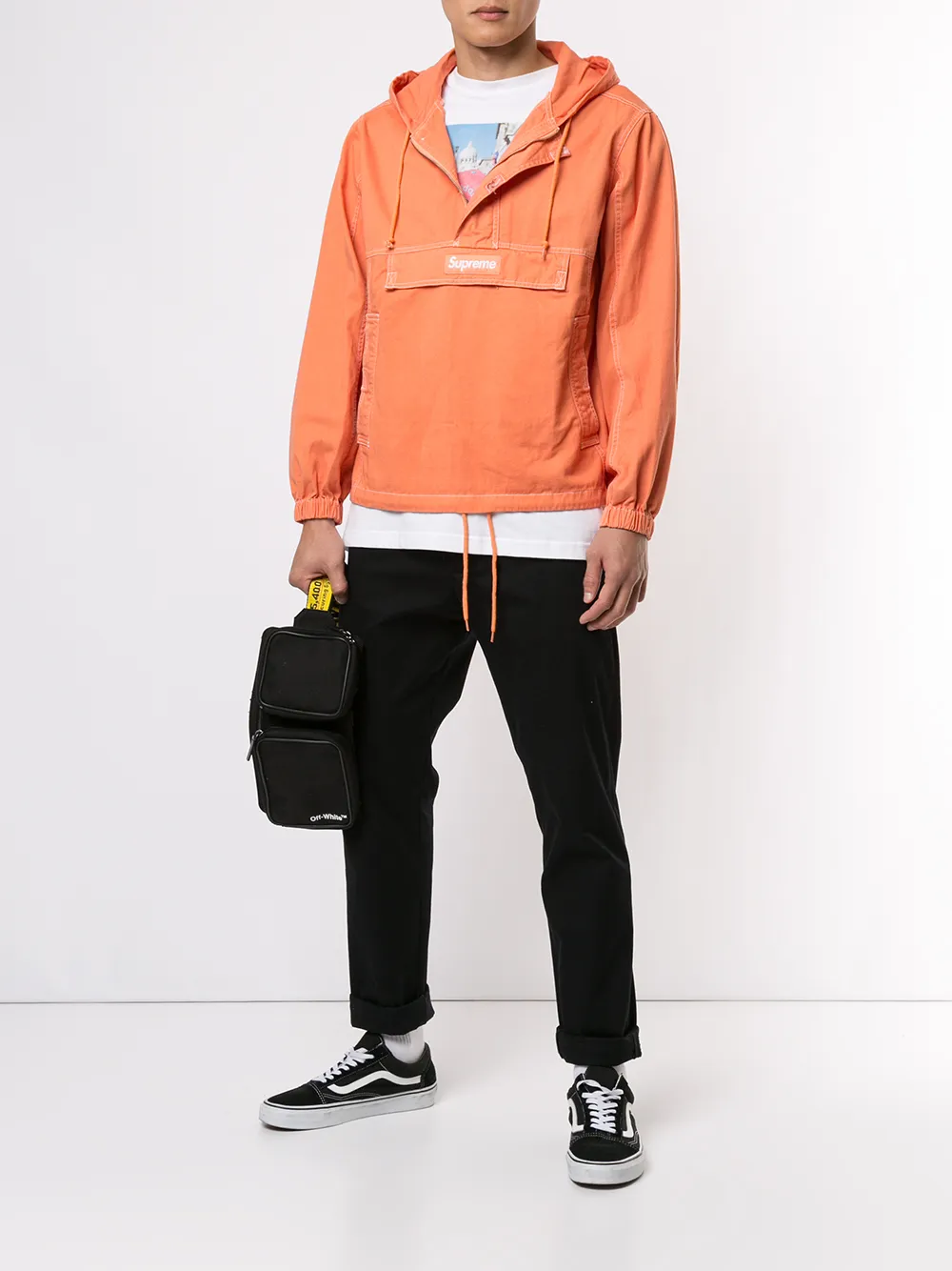 supreme contrast stitch work jacket