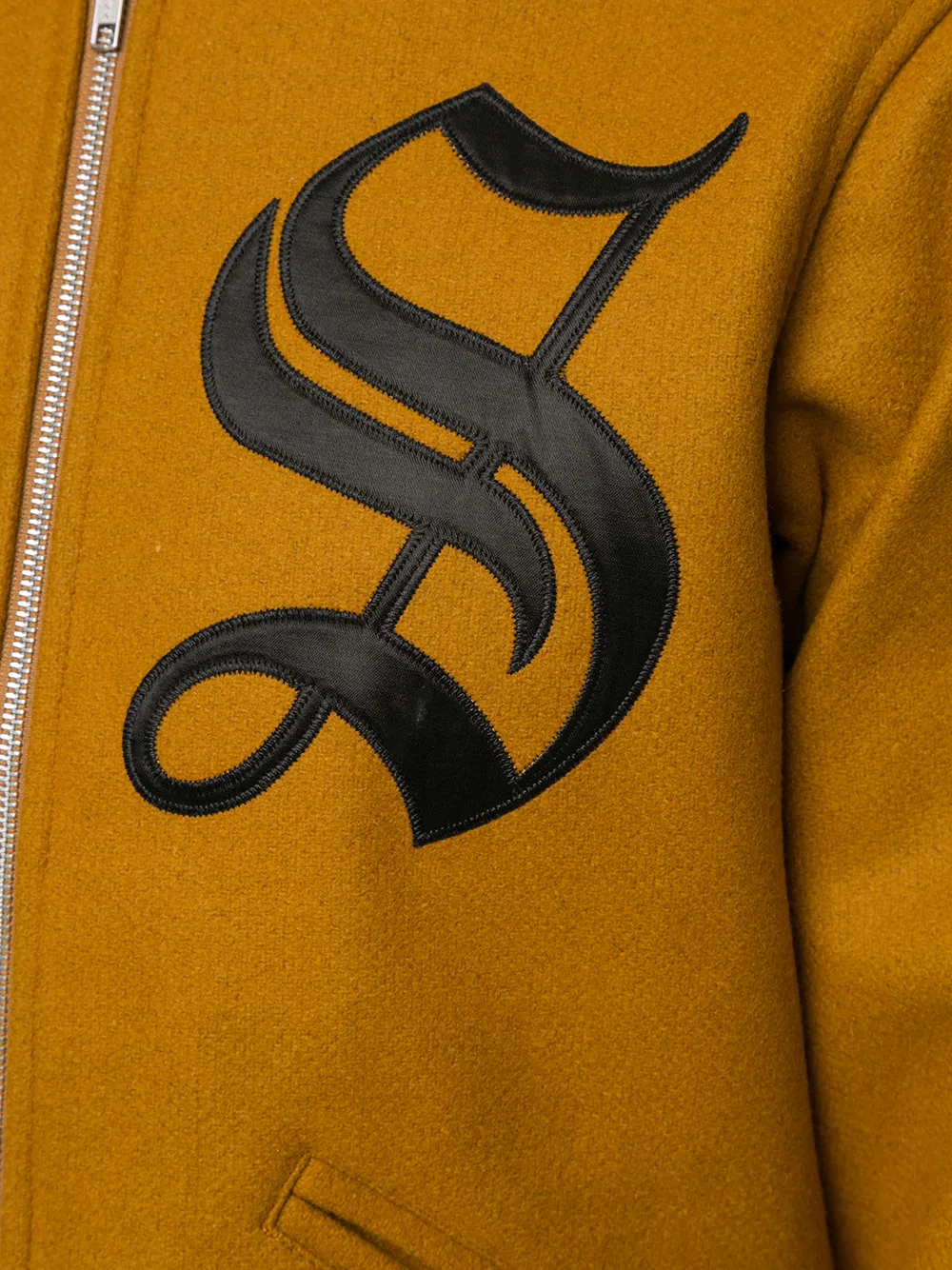 supreme old english zip varsity jacket