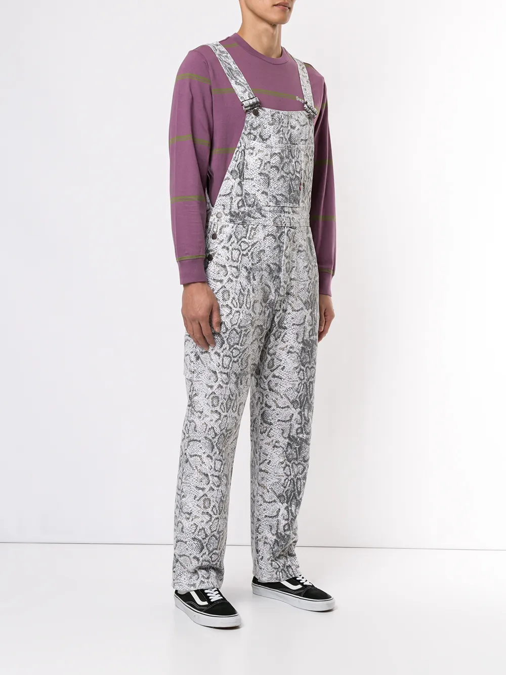 supreme levi's snakeskin overalls