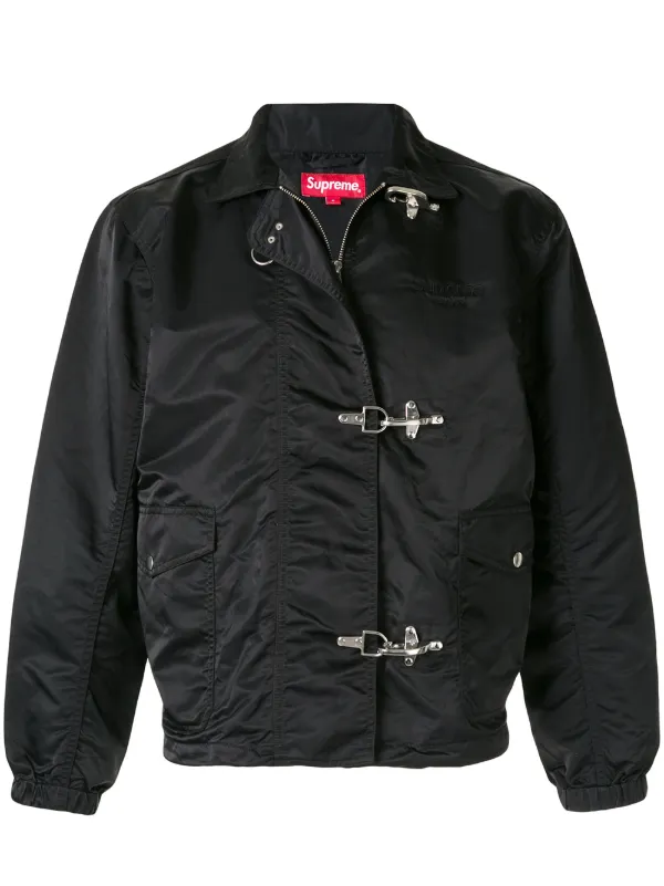 supreme nylon turnout jacket black