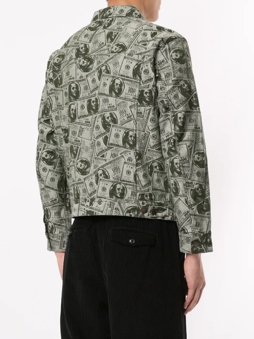 supreme 100 dollar bill jacket