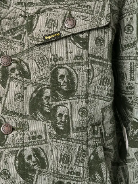 supreme 100 dollar bill jacket