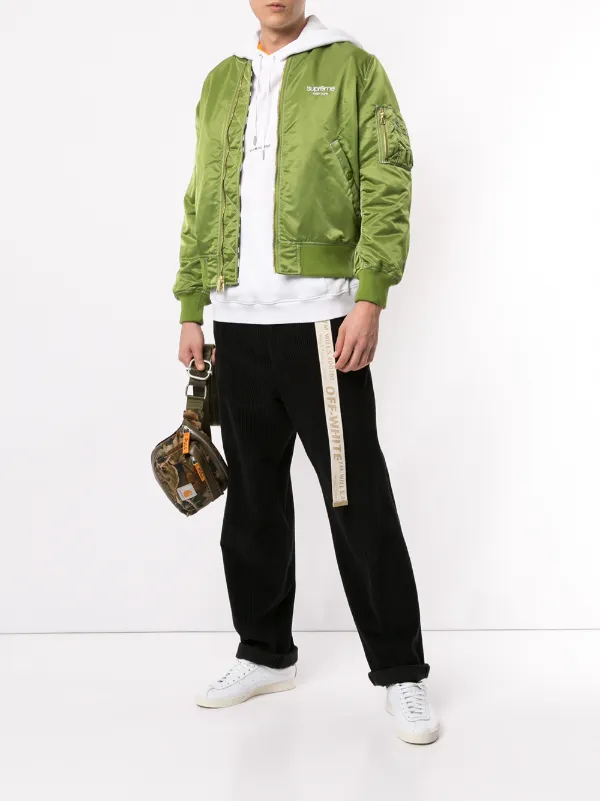 supreme contrast stitch work jacket