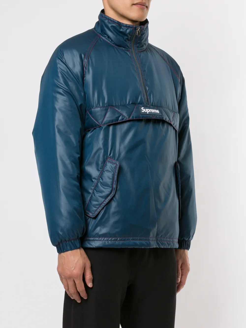 Supreme contrast shop stitch pullover