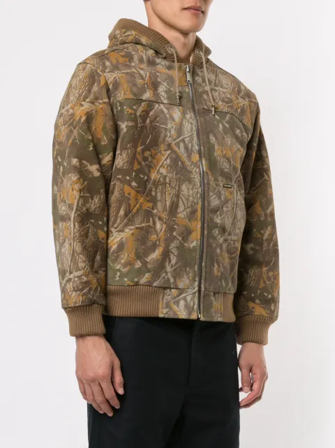 Supreme hooded suede work jacket Clearance