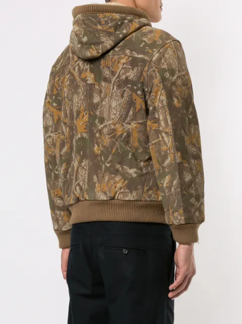 supreme hooded suede work jacket