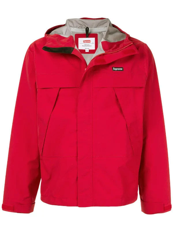 supreme taped seam jacket red