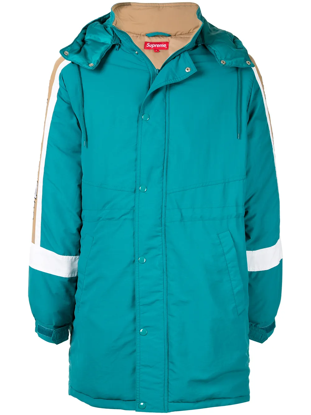 Supreme Sleeve Logo Sideline Parka Farfetch