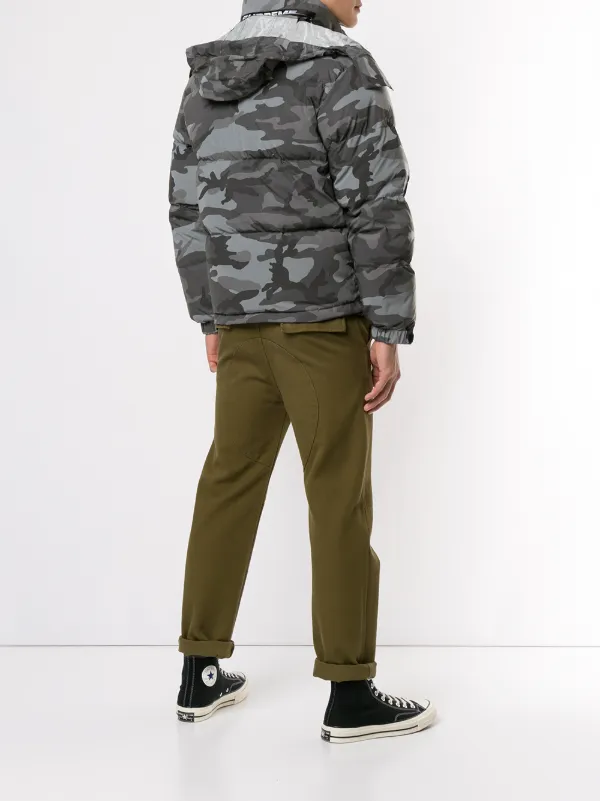 supreme camo down jacket