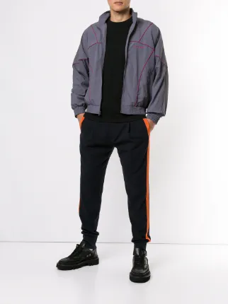 supreme piping track jacket red