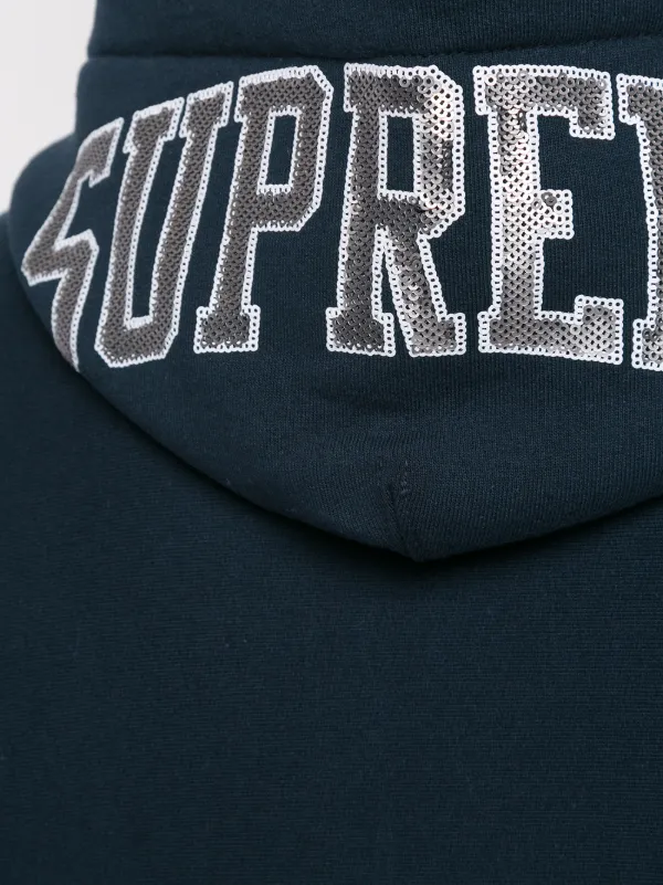 supreme sequin arc hoodie