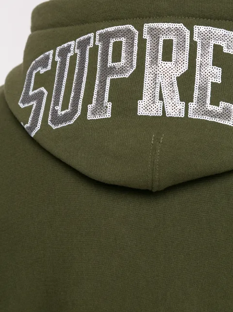 supreme sequin arc hoodie