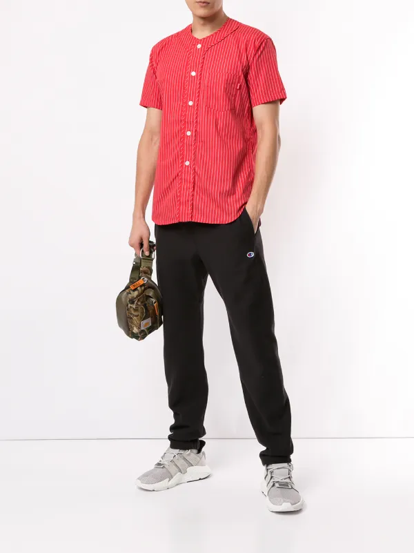 supreme pinstripe baseball jersey