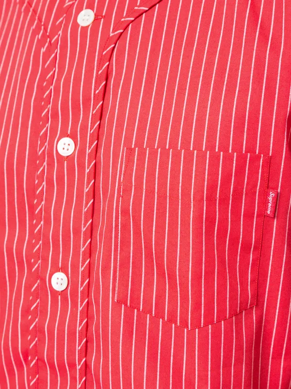 supreme pinstripe baseball jersey