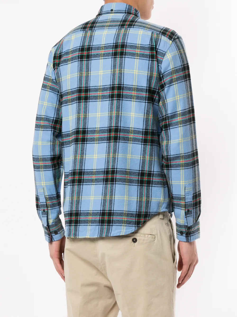 Supreme Tartan Flannel Shirt Blue FARFETCH TR