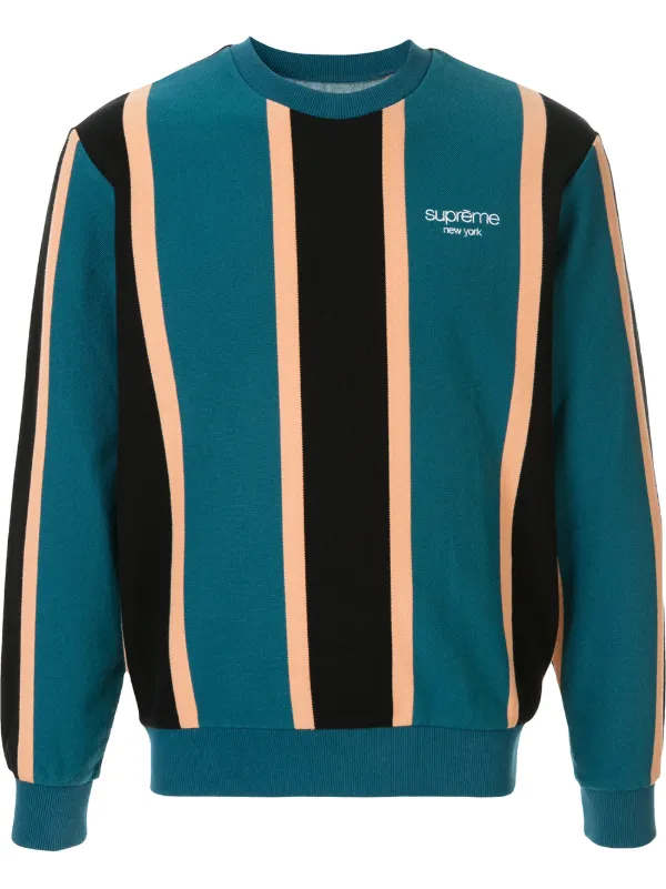 トップス Supreme Vertical Striped Pique Crewneck Supreme Vertical Striped Pique Crewneck (FW17) - $110