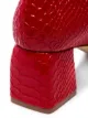 Kalda Marti 45mm snake-effect ankle boots