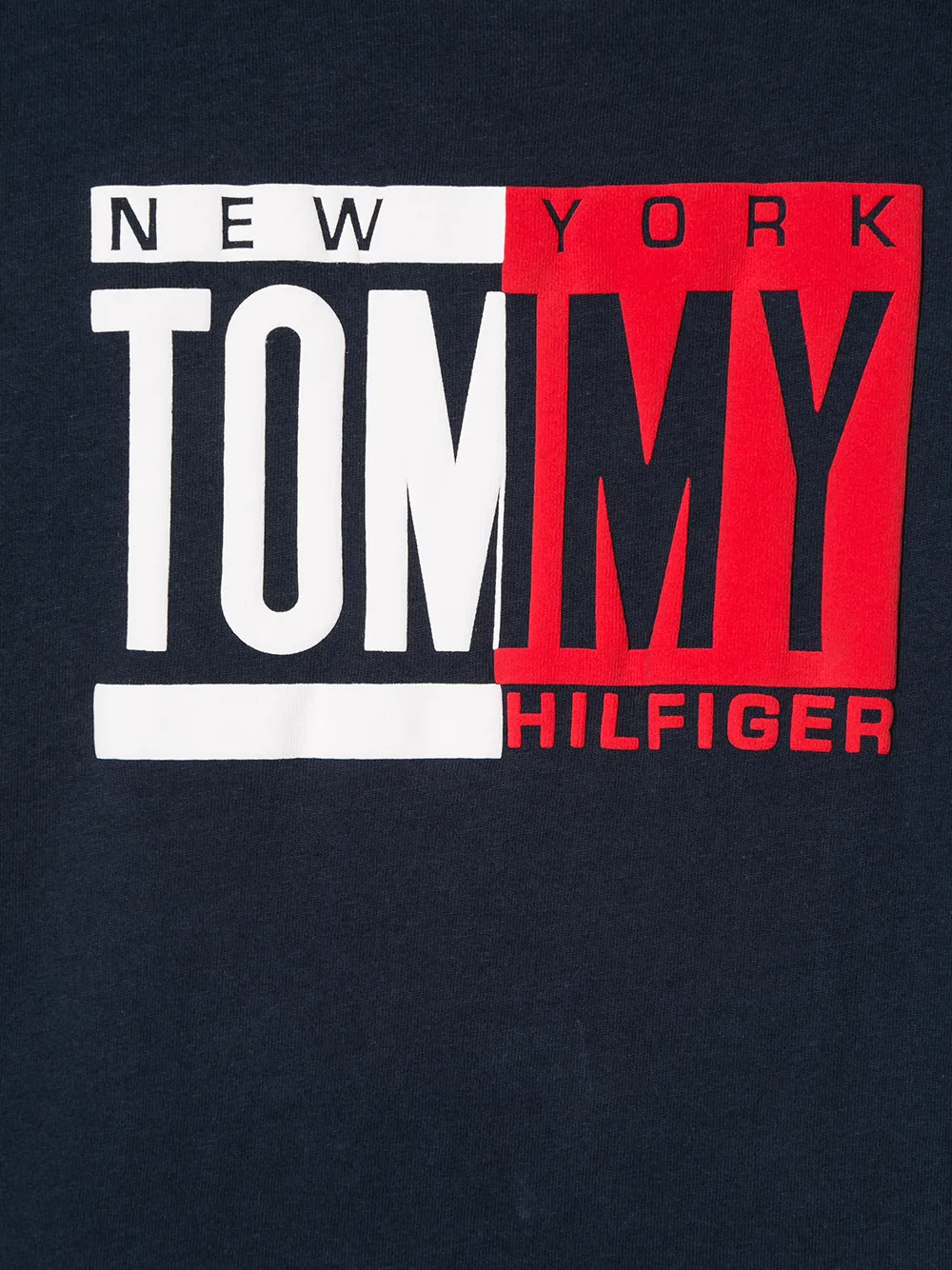 фото Tommy hilfiger junior футболка с контрастным логотипом