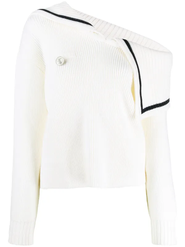 Monse Off shoulder Trui Farfetch Truien voor dames van Monse Farfetch