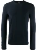 Giorgio Armani jersey sweatshirt - Blue