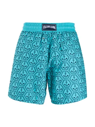 anchor print swim shorts展示图