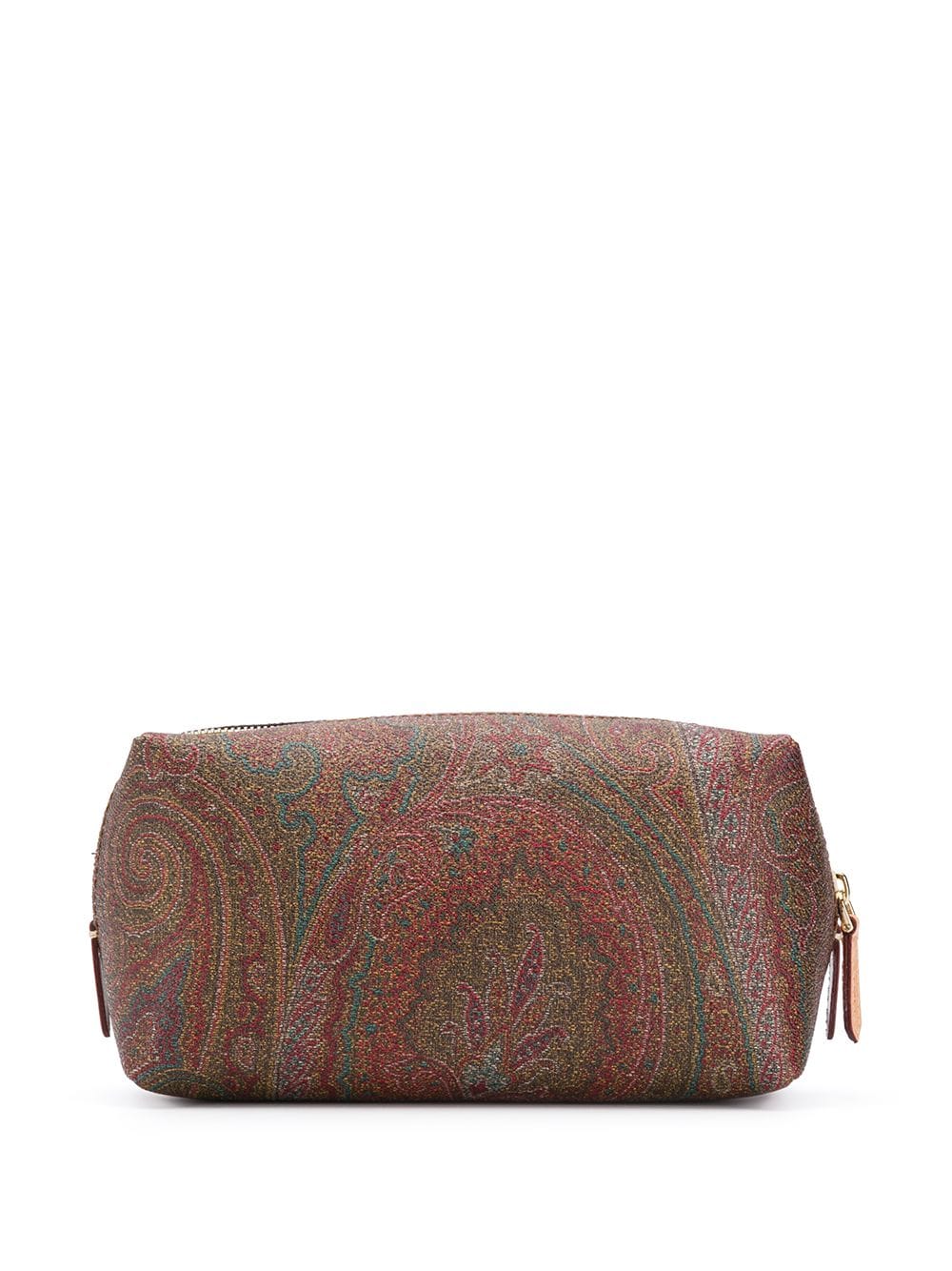 Shop Etro Paisley Print Wash Bag In Brown