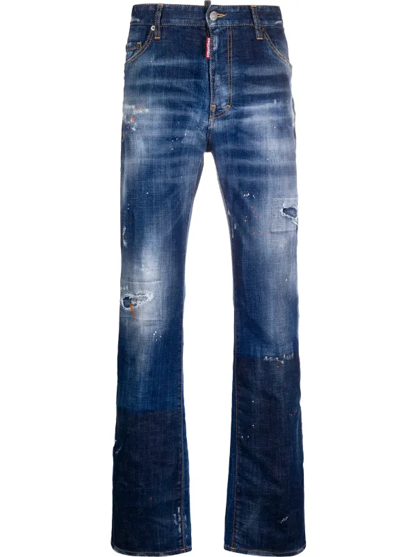 dsquared2 straight leg jeans