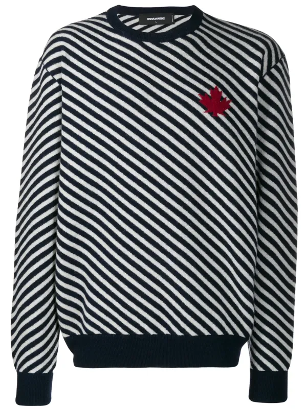 dsquared striped jumper