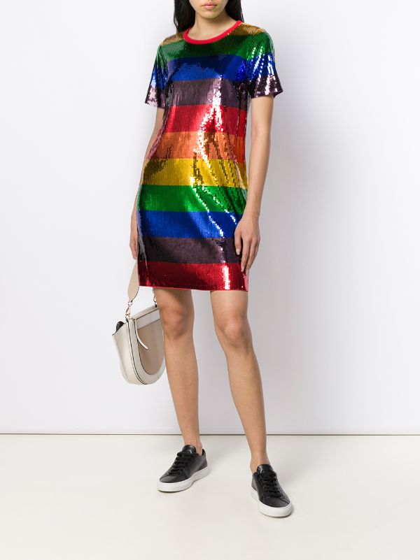 michael kors rainbow dress