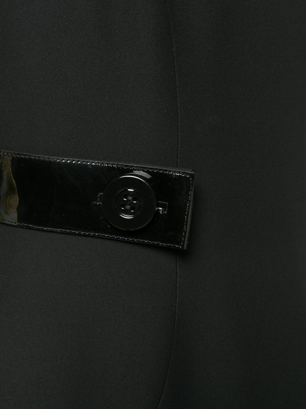 Pre-owned Versace 合身迷你连衣裙 In Black