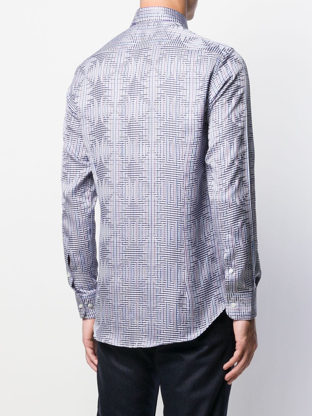 Shop Etro All-over Print Shirt In Blue
