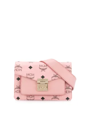 pink mcm belt