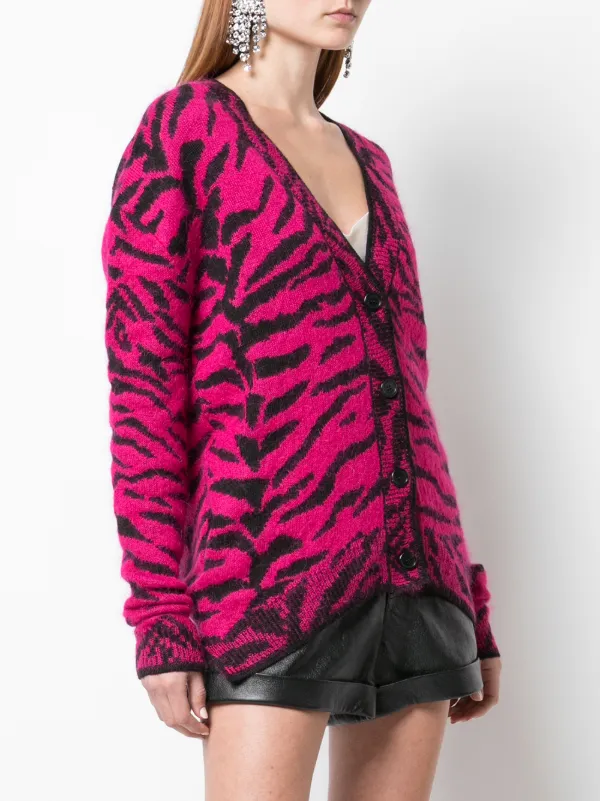 saint laurent zebra sweater