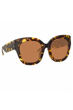 Tortoiseshell Logo Sunglasses
