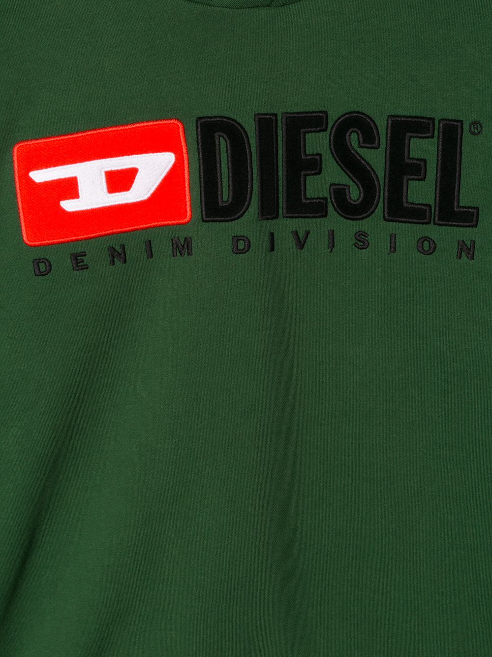 фото Diesel kids толстовка с капюшоном и вышитым логотипом